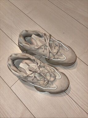 Neutral Beige Chunky Sneakers